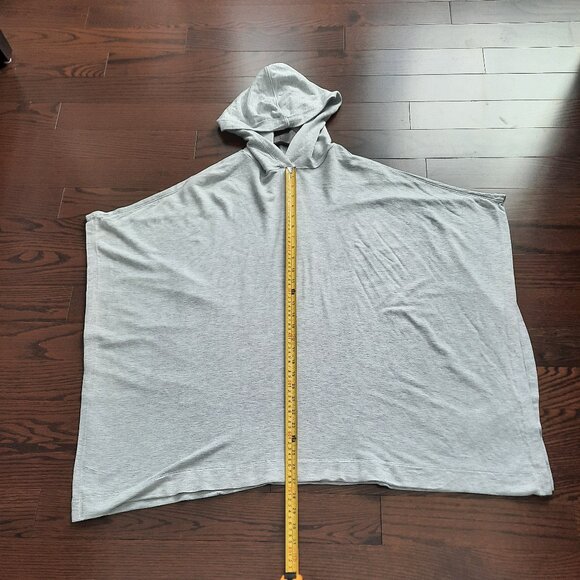 Grey Joan Vass Hooded Poncho - Picture 2 of 7